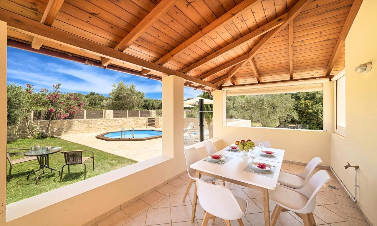 Villa Di Palma Heated Pool Koufi Extérieur photo